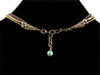 3-Strand Crystal Choker with Charms & Leather (Web-297)
