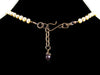 Y-Drop pearl choker necklace (Web-299)