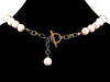 Extra-large Mauve Pearl Choker Necklace (Web-48)