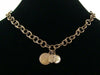 Antiqued Chain with stampings and mother of pearl cabochon (Web-150)