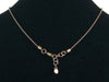 Antiqued ball chain with stampings and amazonite pebble (Web-153)