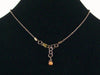 Antiqued ball chain with Hill tribe Ohm charm (Web-162)
