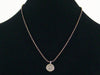 Antiqued ball chain with Hill tribe Ohm charm (Web-162)