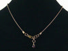 Antiqued ball chain with Hill tribe Ohm charm (Web-163)