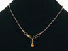 Antiqued ball chain with Hill tribe Lotus charm (Web-165)