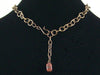 Antiqued round chain with multiple charms & drops (Web-182)