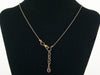 Antiqued ball chain with charms, stampings & cabochons (Web-183)