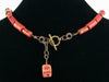 Single strand sponge coral necklace (Web-221)