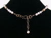 Antiqued Rose quartz and pearl drop choker  (Web-254)