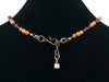 Antiqued Carnelian and multi stone drop choker (Web-255)