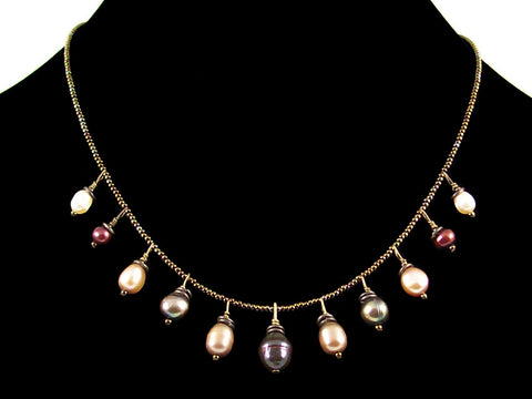 Single strand multi pearl choker (Web-257)