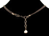 2-Strand Antiqued chain & leather Choker  (Web-259)