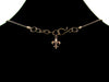 Antiqued ball chain with charms and cabochon (Web-279)