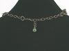Multi-strand antiqued chain with carnelian & Hand-stamped dogtag (Web-29)