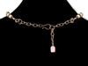 Antiqued multi stone and pearl drop choker (Web-300)