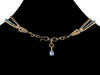 3-Strand Crystal Choker with Charm & Leather (Web-38)
